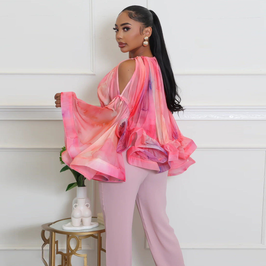 Top - Flared Sleeve