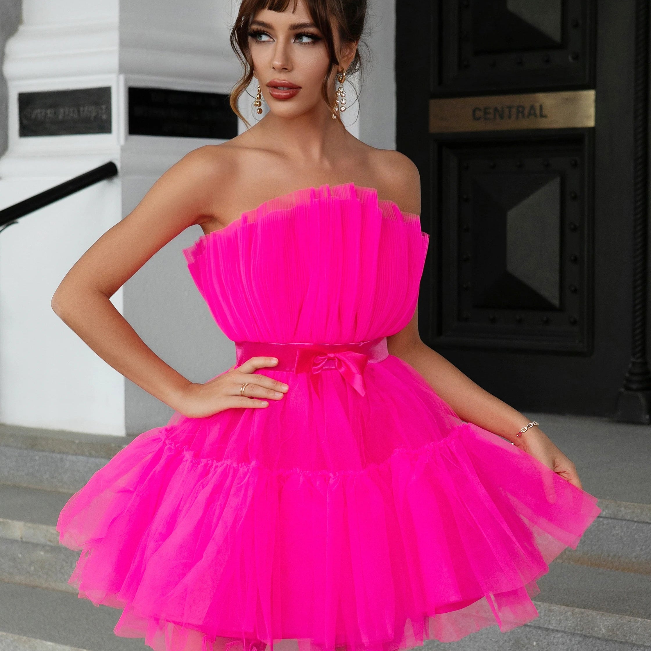 Dress - Backless Mesh