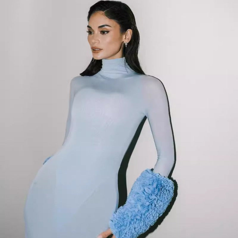 Dress - Sheer & Feathers