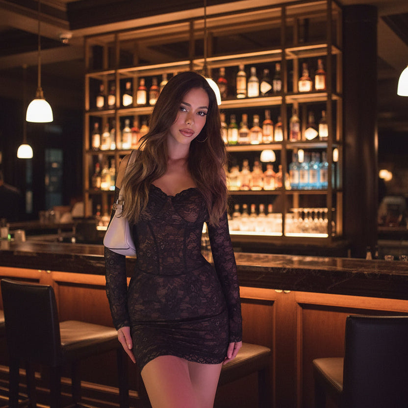 Dress - Lacy Strapless