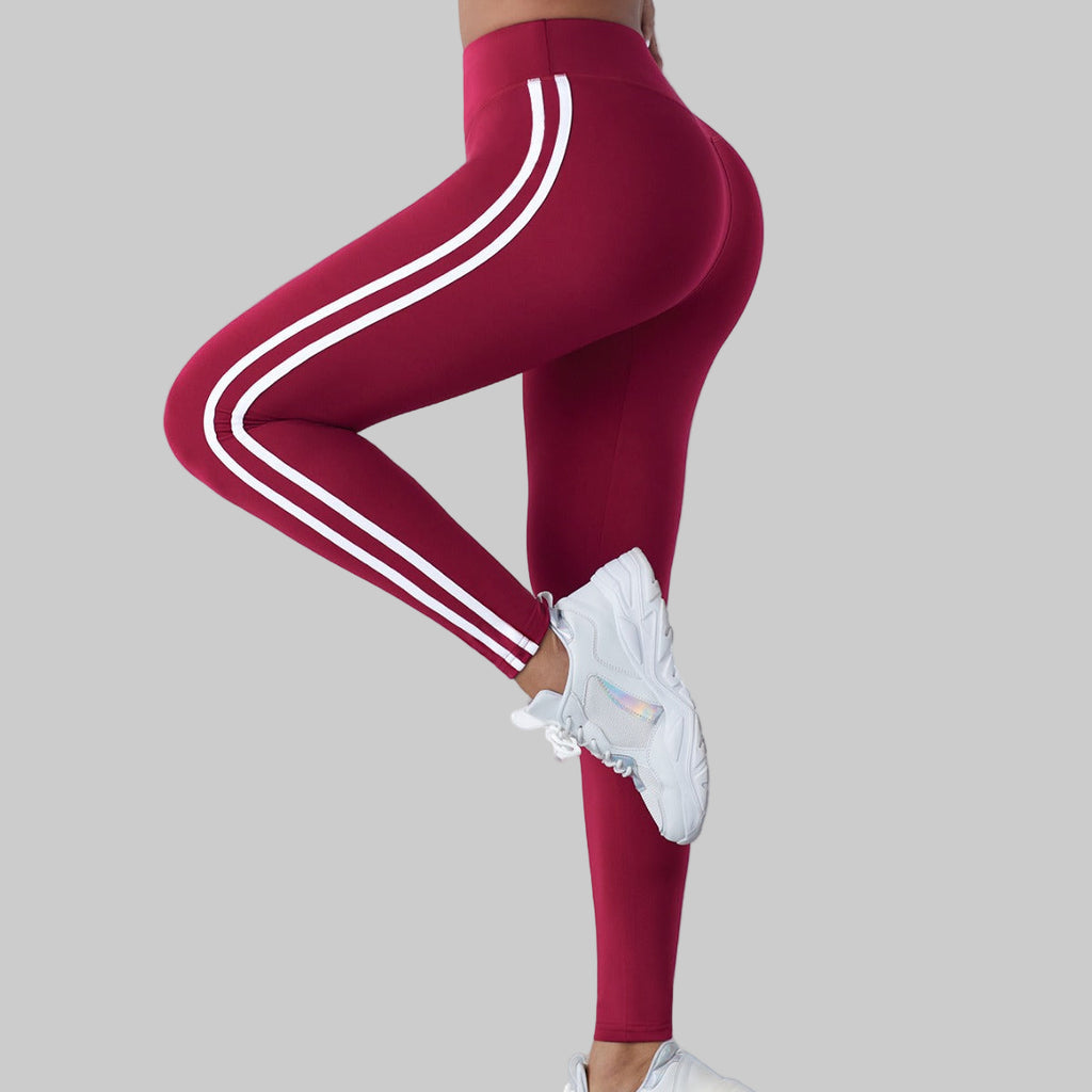 Red Gymwear - High Waisted Yoga Pants