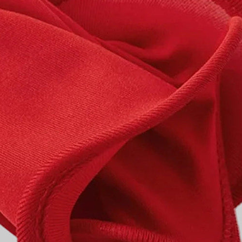 Red Top - Knitted Ruffle