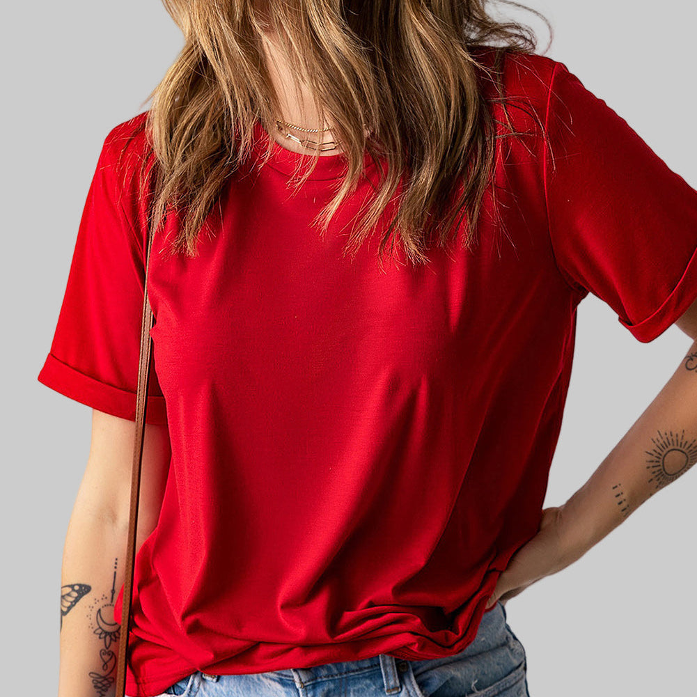 Red T-Shirt - Crew Neck