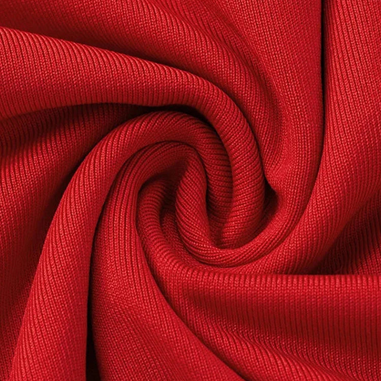 Red Top - Knitted Ruffle