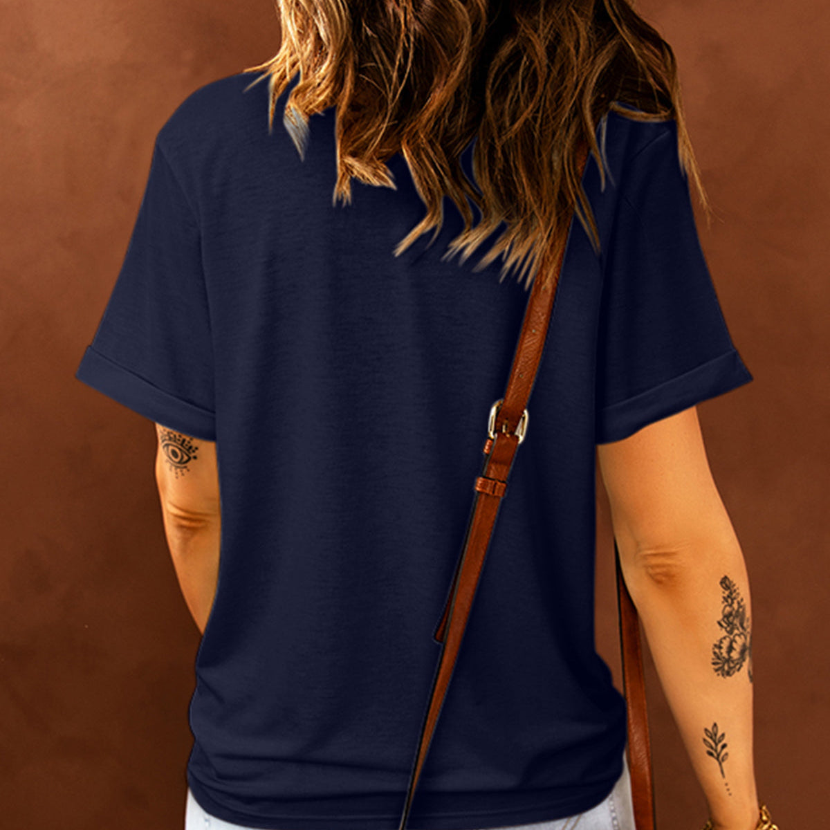 Blue T-Shirt - Crew Neck