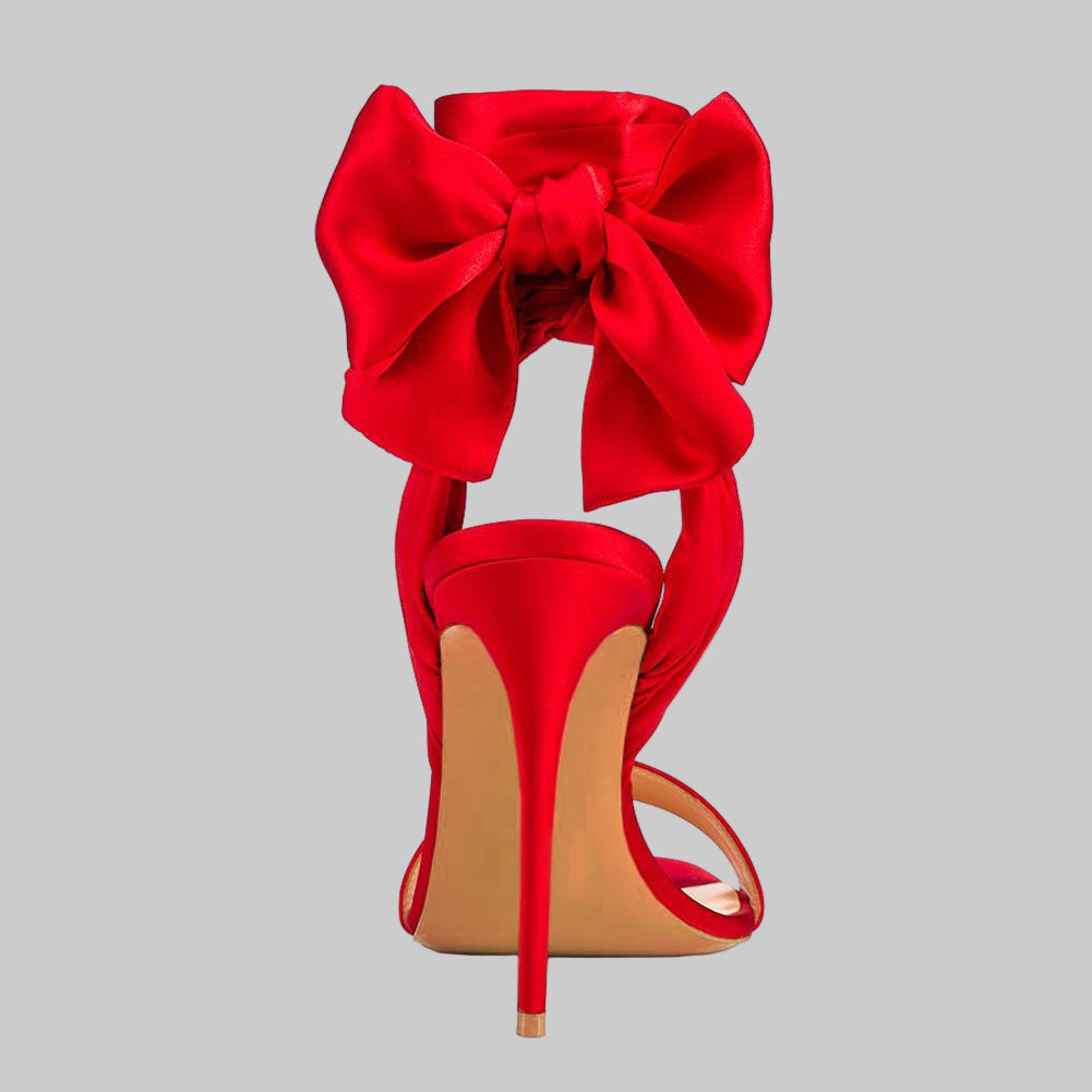 Red Shoes - Ribbon Sandals