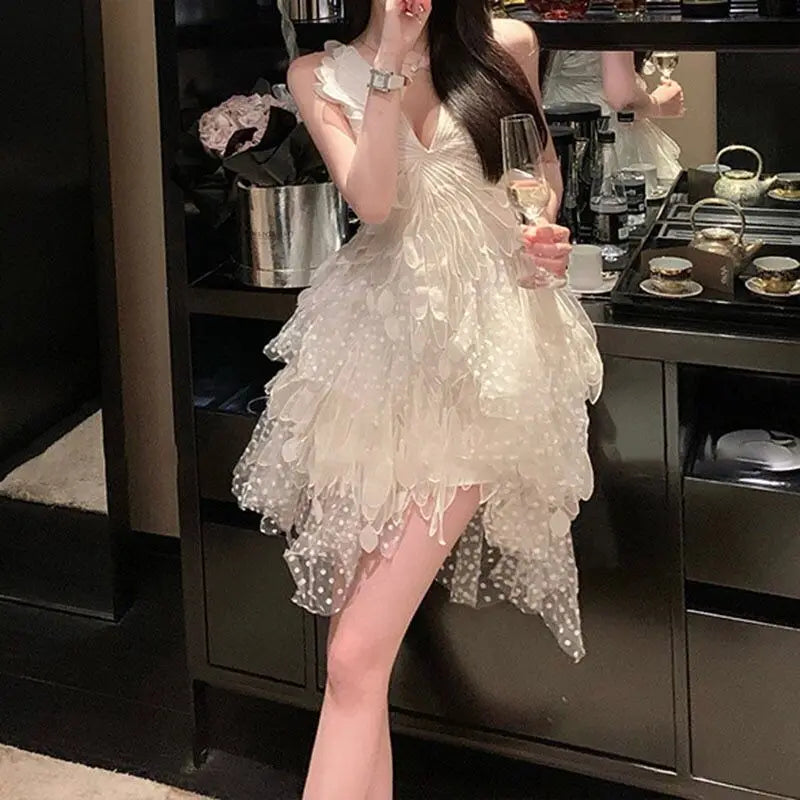 White Dress - Polka Dot Swan Style