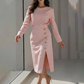 Dress - Round Neck Skirt Style