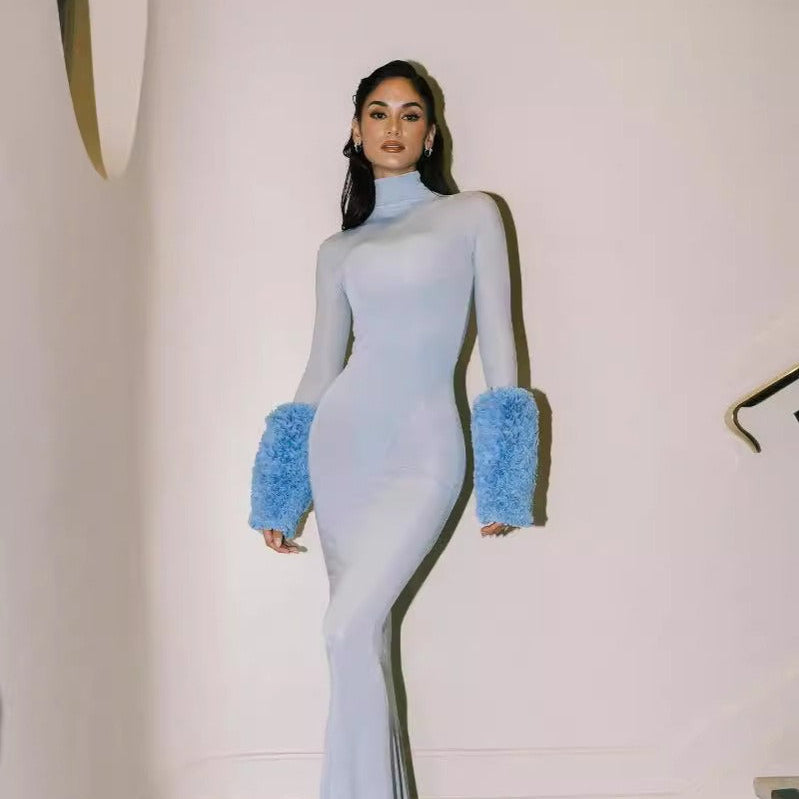 Dress - Sheer & Feathers