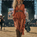 Dress - Vintage - Floral Fringe