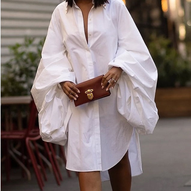 White Dress - Shirt Style