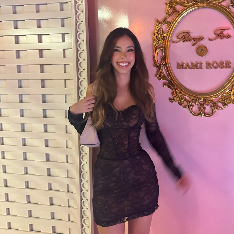 Dress - Lacy Strapless