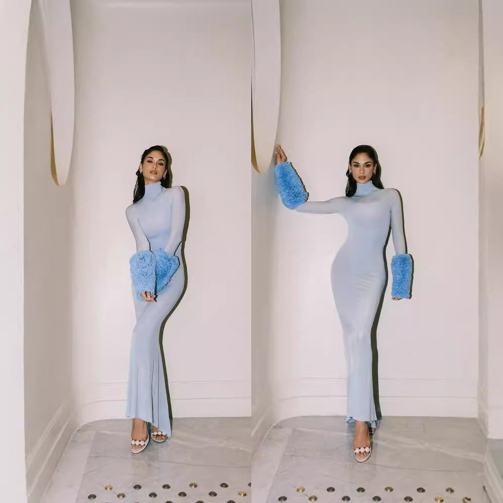 Dress - Sheer & Feathers