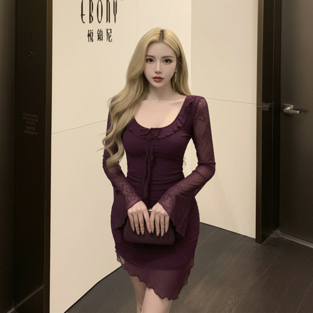 Purple Dress - Bodycon