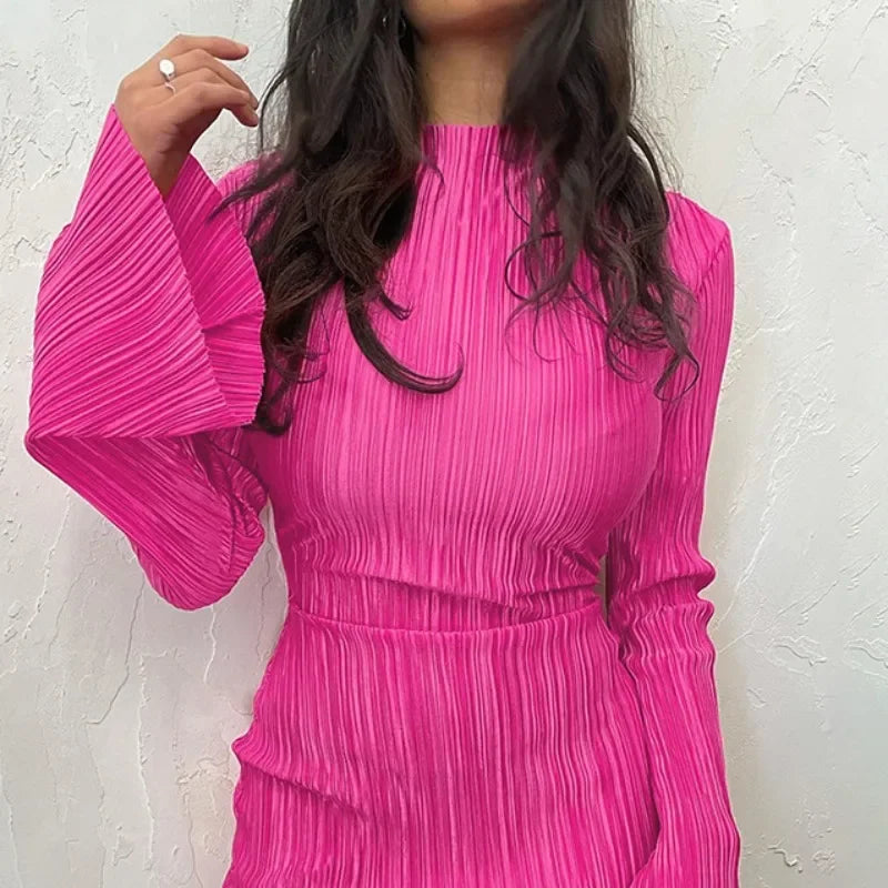 Dress - Flare Sleeve Party Dress