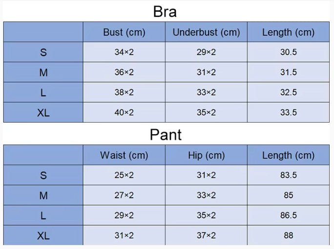 Blue Gymwear - Yoga Set