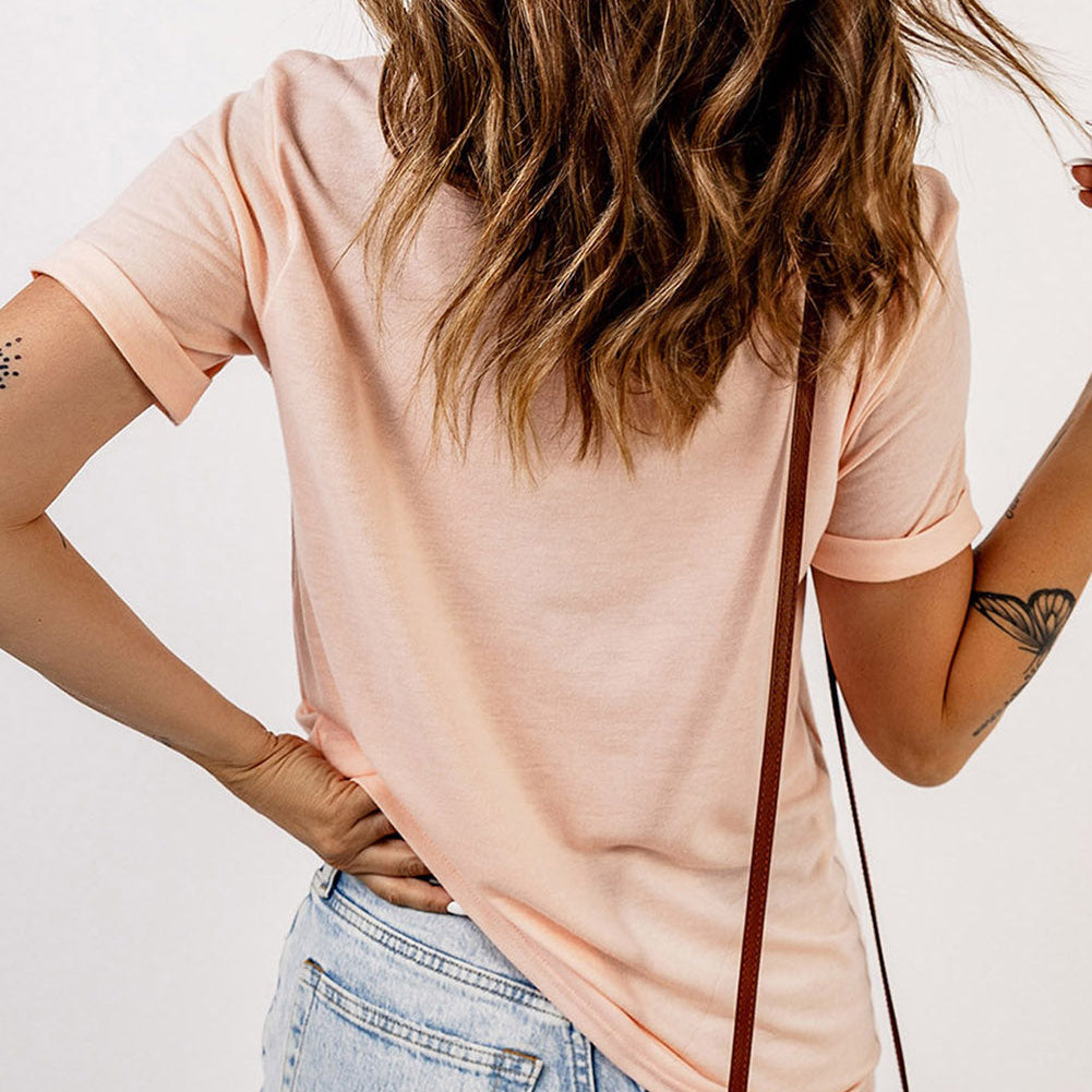 Pink T-Shirt - Crew Neck