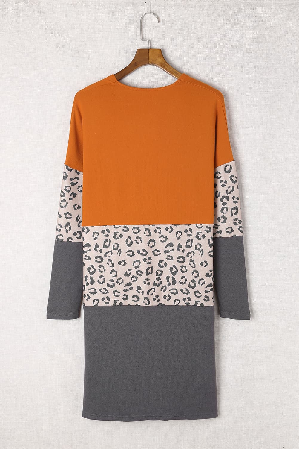 Top - Orange Colour Block Cardigan